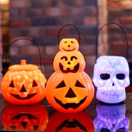 Halloween Candy Jar Luminous Skull Pumpkin Bucket Halloween Decoration Ornaments Children's Candy Bu