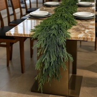 1 Piece Super Long 182.88cm/6 Feet Artificial Nofok Pine Garland-Lifelike Evergreen Branches and Lus