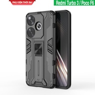 Iron Man Ver 3 Redmi Turbo 3 / Poco F6 shockproof case, back support for watching movies, comprehens