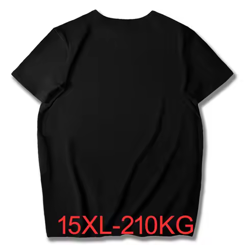 Summer men Oversized t-shirt Bust 186cm 15XL 14XL 13XL 12XL 11XL 10XL 9XL 8XL Weight 110KG-210KG Plu