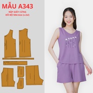 HARD PAPER PRE-CUT WOMEN'S 3 HOLE SET -A343