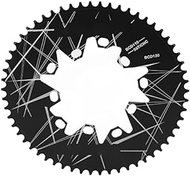 VGEBY Bike Oval Chainring, 58T Aluminum Alloy Chainring Bike Oval Disc Chainring for Road Folding Bikes 58T 110/130mm BCD