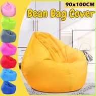 Bean Bag Sofa Chairs Pedal Without Filler Classic Lazy Lounger Bean Bag Storage Chair Cover for Adult and Kids Indoor Outdoor Home Garden Lounge Living Room