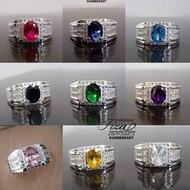 cincin lelaki permata silver 925, cincin lelaki permata perak 925, silver 925 men ring, cincin ukir 