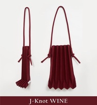 【PAVI STUDIO】J-Knot 繩結款 泰國設計肩背包 - 洋酒紅