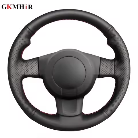 DIY Black Artificial Leather Car Steering Wheel Cover for Seat Leon (1P) FR 2007 Leon (1P) Cupra 200