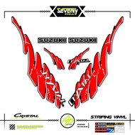 STRIPING SUZUKI CRYSTAL TUNE MOTIF X32 STICKER CRYSTAL TUNE CUSTOM STICKER ORIGINAL CRYSTAL MOTORCYC
