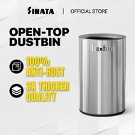 Dustbin Stainless Steel Toilet Dustbin Rubbish Bin Room Trash Can Bin 8L Anti-Slip Dustbin