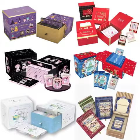 Authentic Sanrio Family Daily Small Cards Magic Diary HelloKitty Pink Cute 50th Anniversary Commemor