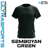 Meta Cloth Plain ULTRASPORT Microfiber Round neck Short sleeve Tshirt Baju Jersey Murah Jersi T Shir