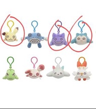 全新 正版 pokemon 比卡超 耿鬼 卡比獸 暈暈 昏倒系列 毛公仔掛飾匙扣 Pikachu Snorlax Gengar plush doll Keychain ptcg