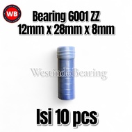 Bearing 6001 ZZ Contents 10pcs Bearing Laker Lahar Klahar 6001Z 6001ZZ 12x28x8mm