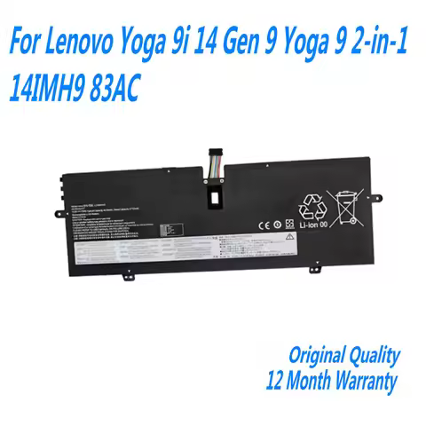 15.6V 75Wh L23D4PH0 Laptop Battery For Lenovo Yoga 9i 14 Gen 9 Yoga 9 2-in-1 14IMH9 83AC L23B4PH0 5B