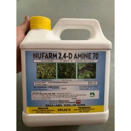 [ORIGINAL] 4L AMINE 70 NUFARM /Racun Rumpai 2,4-D/Keladi agas/Rumpai Herbicide/Setawar/Akar Ruas-rua