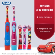 Oral B Children Electric Toothbrush Replaceable Toothbrush 3C Oral Hygiene Deep Clean Waterproof for Kids Without AA Bat