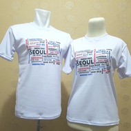 Seoul Korea Gangnam T-Shirt Short Sleeve unisex Korean Style Kpop Tshirt Ginseng Souvenir Shirt
