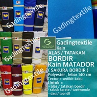 11.11 (per 1 yard) SAKURA fabric EMBROIDERED MATADOR FRUIT stamp PALA coaster embroidery bedge bet c