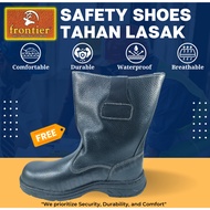 [ORIGINAL] Frontier Safety Shoes High Cut (Good Quality) Boots Safety Men Kasut Safety Lelaki Leathe