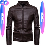 jaket kulit lelaki baju men leather jacket motosikal hitam coklat gelap original ss4943qq