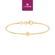 HABIB Oro Italia 916 Yellow Gold Bangle GB86000423 (22K Gold)