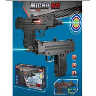 Mainan Pistol Micro Uzi 8180-41 Pistol Baterai Mainan Anak Pistol Mainan
