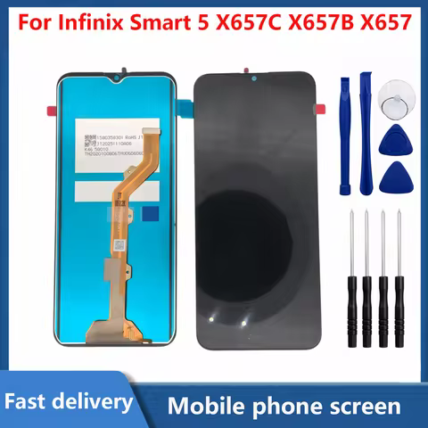 6.6" Original LCD For Infinix Smart 5 LCD Display Touch Screen Digitizer Assembly For Infinix X657C
