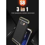 3 in 1 Luxury Plating Phone Case For Samsung Galaxy S8 S8 Plus S9 Plus Note 9 Cases Anti-drop three-stage frosted phone case