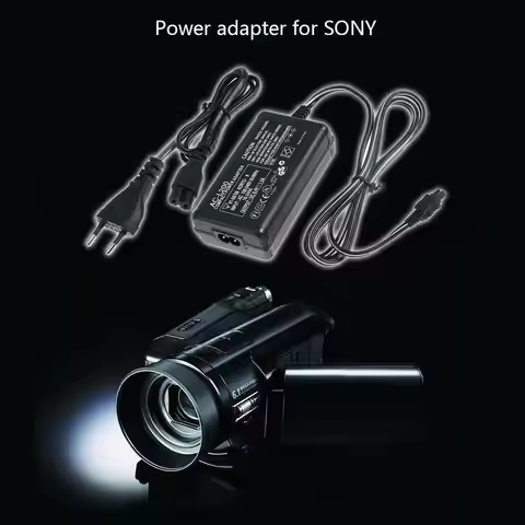 100V-240V AC Power Adapter with LED Indicator Power Supply AC Adapter for Sony AC-L200 L25B DSLR Cam