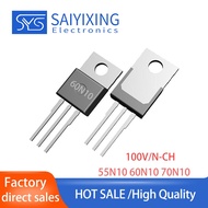 10PCS Brand New 55N10 60N10 70N10 Plug-In TO-220 100V 55A 60A 70A MOSFET Transistor
