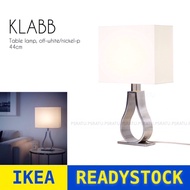 IKEA KLABB | Table Lamp , Silver base 44cm