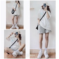 Quần short nữ ulzzang kiểu dáng thể thao chất thun co giãn thoáng mát, quần ống rộng tua kèm video, Quần Short Nữ Kiểu Dáng Thể Thao, Quần Short Nam Nữ Ống Rộng