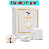 COMBO of 5 Cotton Pads (2220 pieces) 3 layers, lint-free, deep clean, safe and gentle on the skin