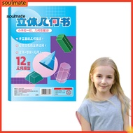 soulmate|  Geometric Shapes Learning Aid Geometry Learning Kit Diy 3d Geometry Model Kit with Braide