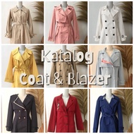 Preloved Coat Katun Wanita / Blazer Panjang