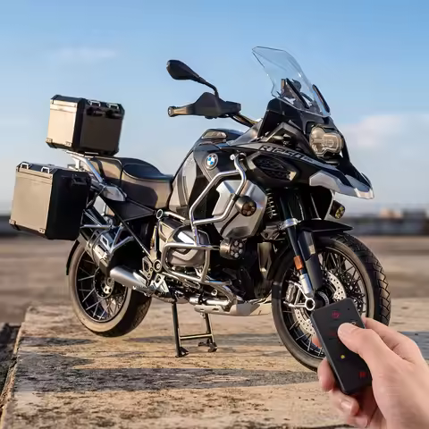Remote Start Spray 1:6 BMW R1250 GS Adventure ADV Alloy Metal Diecast Model Motorcycle Simulation Ho