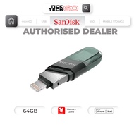 SanDisk iXpand Flash Drive Flip for iPhone/iOS (64GB/128GB/256GB) lighting/USB Flash Drive / Pendriv