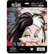 Disney Villains Cruella de Vil Adhesive Vinyl Decal - Mischievous Cruella Sticker for Auto Rear Wind