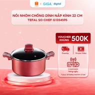 Tefal So Chef Pot 22cm G1354595 - Magnetic bottom non-stick aluminum pot
