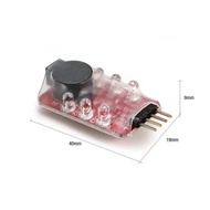 Low Lipo Battery LED Voltage Meter Tester Buzzer Alarm Indicator Single Loudspeaker for 2s 7.4v /3s 