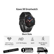 Kawa 38 Smartwatch 1.32 Inch HD Screen Sapphire Glass and Heart Rate & Blood Oxygen Monitor
