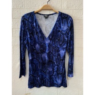 WOMEN'S FITTED V NECK RIB 3 SLEEVE T-SHIRT/4 K203