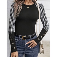 [Ready Stock] 2024 Summer Amazon AliExpress ebay Shopee New Women's Long-Sleeved T-Shirt