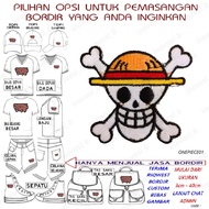 Straw HAT PIRATES/SKULL PATCH EMBROIDERED LOGO/EMBLEM BET ANIME ONE PIECE 01
