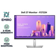 NEW Dell 27 Monitor - P2722H 3YR/5YR Warranty & FREE SHIPPING