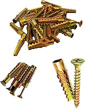 90pcs Heavy Duty Hollow Wall Metal Screws Tree Shaped Steel Wall for Hinge Hole Repair and Concrete