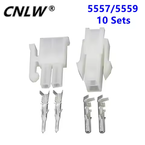 10 Sets 5557 5559 Connector 2 Pin Automotive Wiring Harness Connector Automotive Connector Automobil