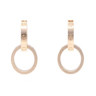 【二手】卡地亞 Love 耳環，多用途，B8301498 K18PG（玫瑰金）Love 耳環，女士多用途耳環，二手 A