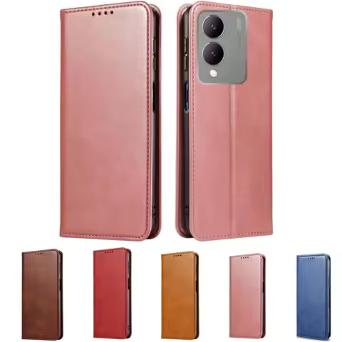 For Vivo Y17S Case Leather Wallet Flip Case For Vivo Y17S Cover Coque Fundas For Vivo Y17S VivoY17S 