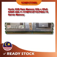 Hynix 2GB Ram Memory 2Gb x 2Rx8 5300F-555-11 HYMP512F72CP8N3-Y5 Server Memory