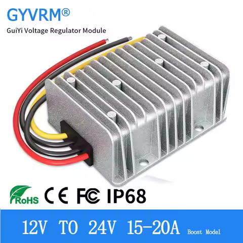 DC DC Converter 12V to 24V 20A 480W Boost Module 9-20V to 24V Boost Converter 12 to 24 Voltage Conve